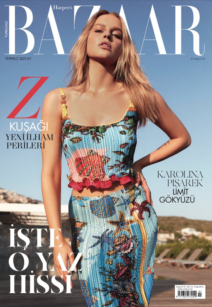 KAROLINA on Harpers Bazaar July'21's cover